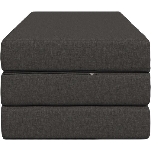 SOFA na razvlačenje 160 x 67 x 45 cm Tamnosiva Slike