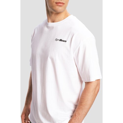 GymBeam limitless oversized t-shirt white Slike