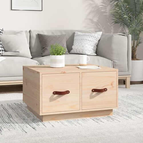 VidaXL Stolić za kavu 60 x 53 x 35 cm od masivne borovine Slike