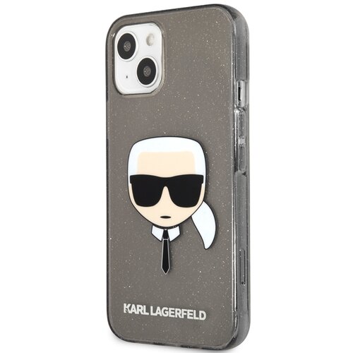 Karl Lagerfeld Ohi&scaron;je za Apple iPhone 13 Mini Translucent Glitter Karl, ?rna, (21683182) Cene