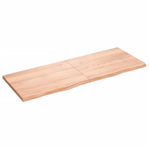 vidaXL Stenska polica svetlo rjava 160x60x4 cm trdna hrastovina Cene