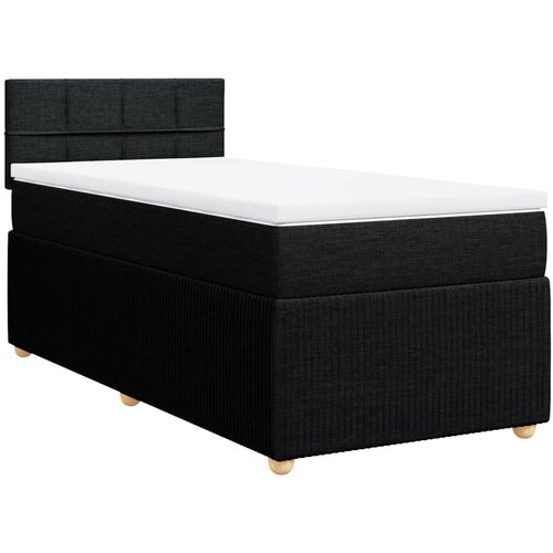 Maison Chic Box spring postelja - Vzmetna postelja z vzmetnico črn 90x190 cm blago SL10207, (21885996) Slike