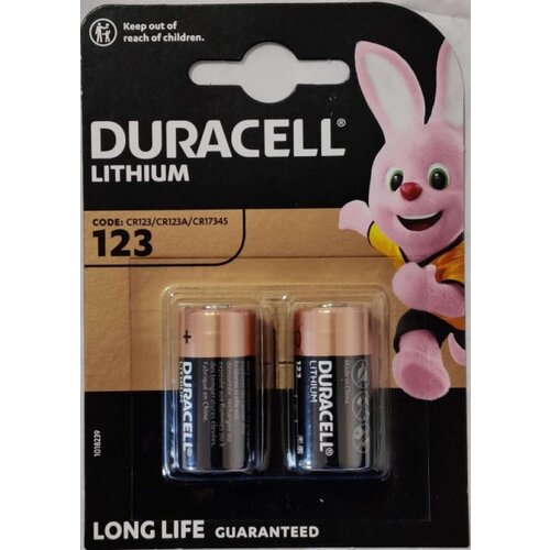 Duracell hpl 123, 3V, 140mAh, PAK2 ck, litijum baterija 17x33,4mm Cene