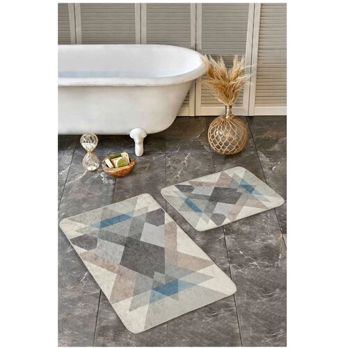 Mila Home Žametne kopalni&amp;scaron;ke preproge v kompletu 2 ks 60x100 cm &amp;ndash; Slike