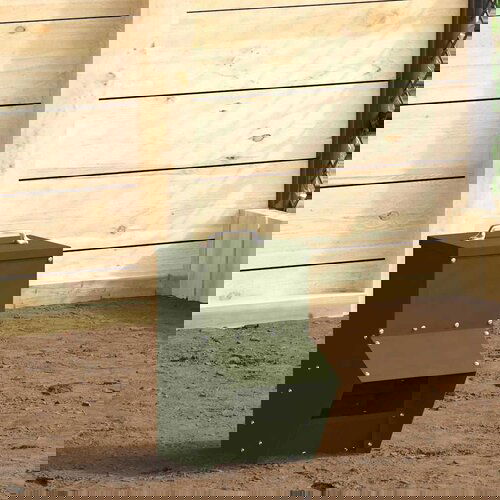 VidaXL Hranilnik za pi&amp;scaron;čance Oljčno zelena 20 x 25 x 35 cm Slike