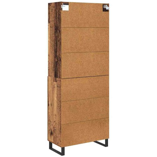 VidaXL Highboard s ladicama Staro drvo 69,5 x 34 x 180 cm Slike