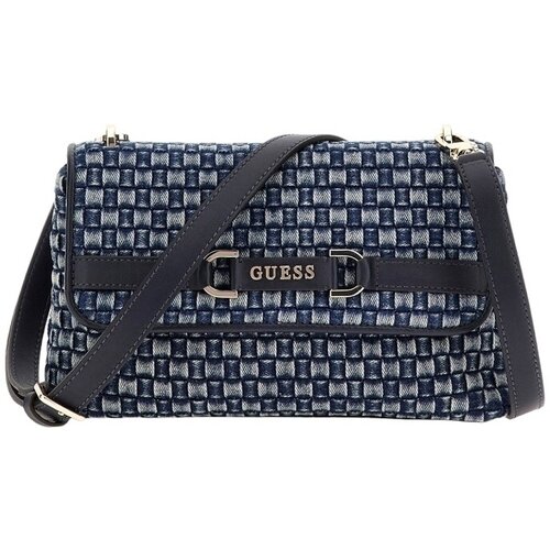 Guess Ročne torbice MAJKA CROSSBODY FLAP Modra Slike