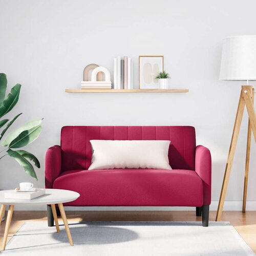  Dvosjed, sofa, vino crvena, 109 cm, bar&amp;scaron;un Slike