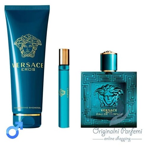 Versace eros eau de parfum set 100ml+5ml+150ml Cene
