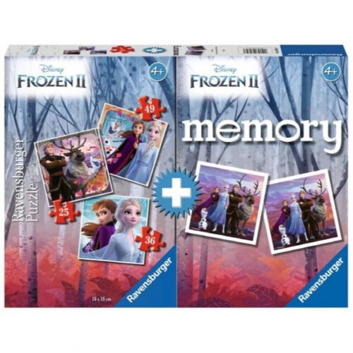 Ravensburger puzzle (slagalice) - Memorija I puzla Frozen Slike