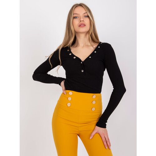 RUE PARIS Blouse-RV-BZ-7439.18-black Cene