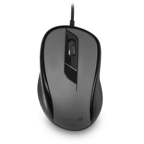 Connect IT CMO-1200-GY - žični mi&amp;scaron; 1000 DPI crno/sivi Slike