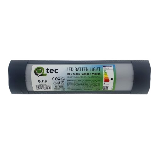  LED svetlo za montažu ispod kuhinjskog ormarića QTEC LED/9W/230V 30 cm crno Slike