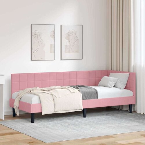  Kutni okvir kreveta s uzglavljem Ružičasta 80 x 200 cm Bar&amp;scaron;un Slike