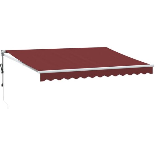 Maison Chic Avtomatsko zložljiva tenda - Senčniki bordo 350x250 cm, (22038314) Slike