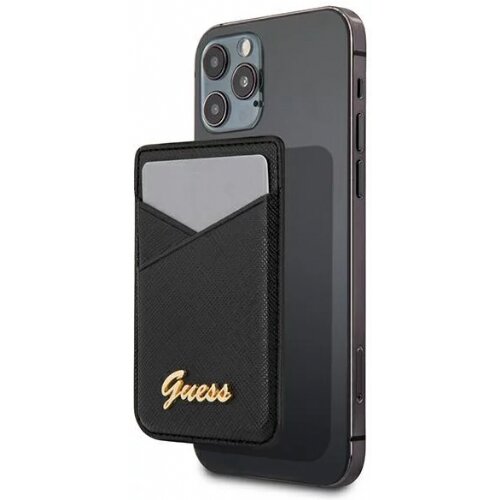 Guess gUWMSSASLBK ovitek za kartice MagSafe za iPhone 14, iPhone 13 - črn Cene