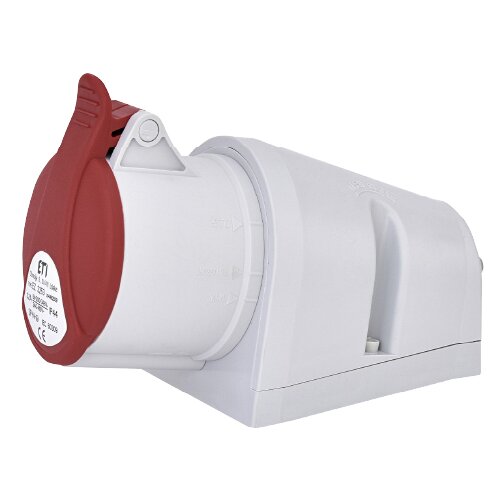  Nadgradna industrijska utič. 32A 5P 400V 3P+N+PE Slike