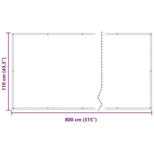  Balcony ekran Tamno crvena 110 x 800 cm Oxford tkanina - Tamno crvena 110 x 800 cm Slike