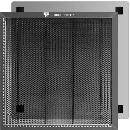 TwoTrees Laser gravirni miza iz satovja, aluminijasta konstrukcija, visoka ravnost, čist dizajn rezanja, delovna miza, 400x400mm, (5000158801) Cene