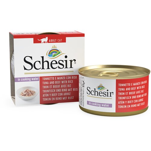 Schesir Ekonomično pakiranje Natural 24 x 85 g - Tuna i govedina s rižom Cijene