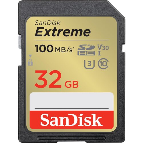 San Disk Extreme PLUS 32GB SDHC spominska kartica 100MB/s in 60MB/s branje/pisanje, UHS-I, Class 10, U3, V30 Cene