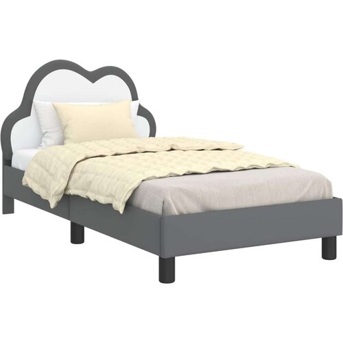  Okvir za krevet s uzglavljem Svijetlo siva 80 x 160 cm PU Slike