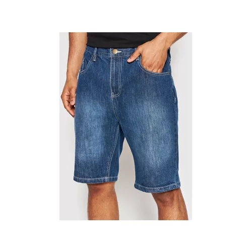 Brave Soul Jeans kratke hlače MSRT-UGANDA Mornarsko modra Skinny Fit
