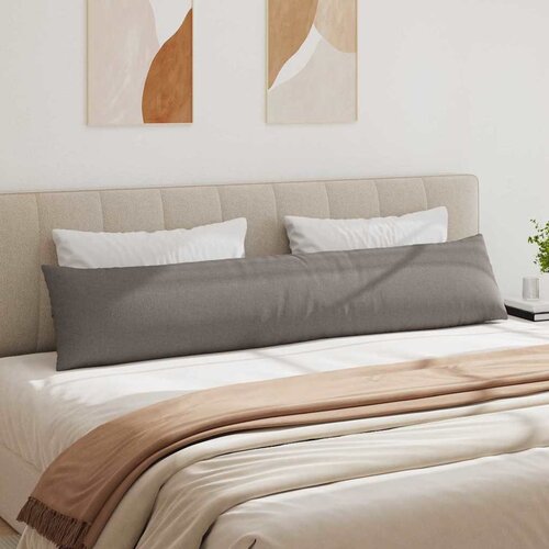  Jastučići za sofu 2 pcs Sivo-smeđa 200 x 40 cm tkanina Slike