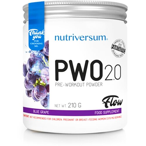 NUTRIVERSUM pwo 2.0 pre-workout napitak crno grožđe, 210g Cene