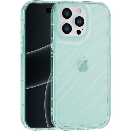 Apple aurora wave maska za iphone 13 pro max - zelena Slike
