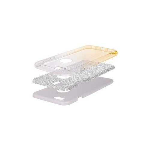  ovitek z ble&amp;scaron;čicami Bling 2v1 za Samsung Galaxy A51 A515 - srebrno zlat Slike