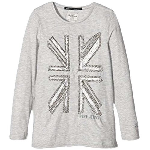PepeJeans Majice s kratkimi rokavi PG500689 Siva Cene