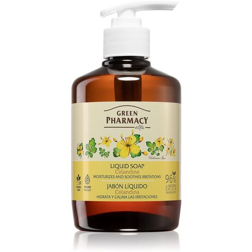 Green Pharmacy Hand Care Celandine tekoče milo 460 ml Slike