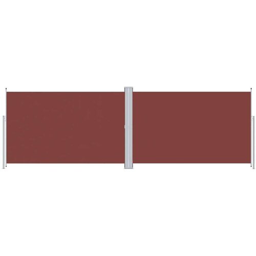 VidaXL Uvlačiva bočna tenda smeđa 200 x 600 cm Slike