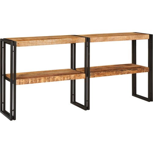 VidaXL Konzolni Stol 160x33x75 cm Čvrsto Grubo Drvo Manga Slike