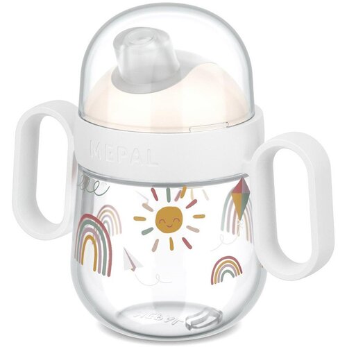 Mepal Bež plastična otro&scaron;ka skodelica 200 ml Sunshine & Rainbow &ndash; Cene