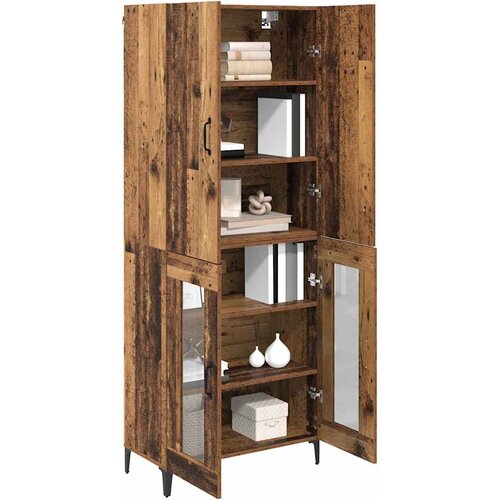  Highboard Staro drvo 69,5 x 34 x 180 cm Konstruirano drvo Slike