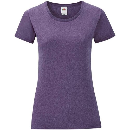 Fruit Of The Loom Purple Iconic women&amp;#039;s t-shirt in combed cotton Slike