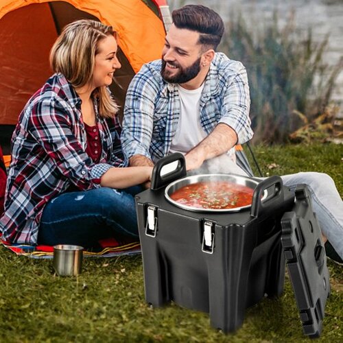  Mobilni grelni hrane, termo posoda z notranjostjo iz nerjavečega jekla 30l, dim. 44 x 44 x 53 cm Slike