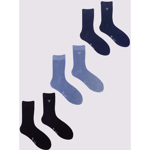 Yoclub Man&amp;#039;s Mens&amp;#039; Socks Colours 3-Pack SKA-0127F-AA0B Slike