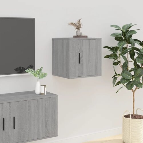 The Living Store Stenska TV omarica siva sonoma 40x34,5x40 cm - Stenska TV Omarica, (21375250) Slike