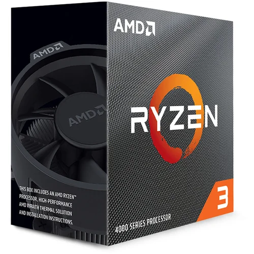 AMD RYZEN 3 4100 AM4 BOX 4 cores, 8 threads, 3.8GHz,4MB L3