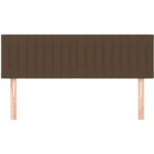  Uzglavlja 2 kom tamnosmeđa 72 x 5 x 78/88 cm od tkanine Slike