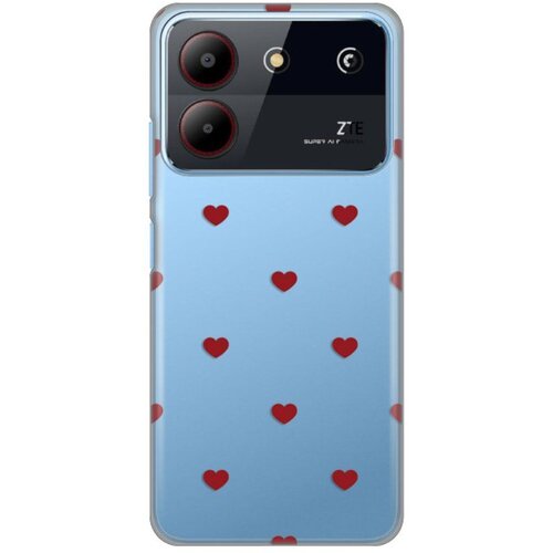  Torbica Silikonska Print za ZTE Blade A54 Red Hearts Cene