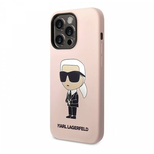 Karl Lagerfeld futrola silikon nft ikonik hard case za iphone 14 pro pink full org (KLHCP14LSNIKBC) Cene