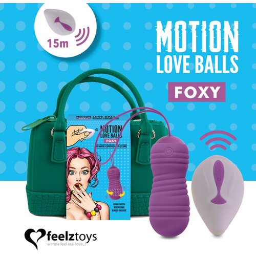 Feelztoys Vibracijski jajček - Motion Love Balls Foxy Cene