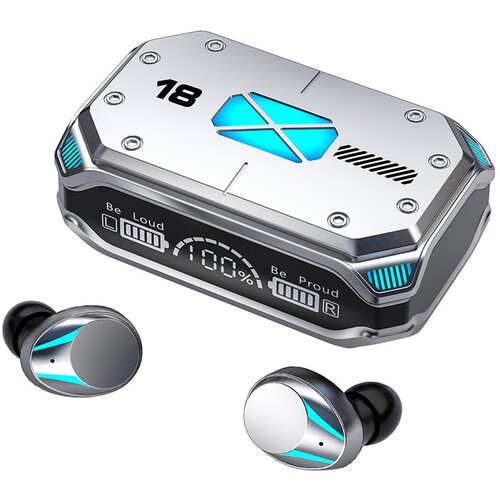 Venisymlis Slušalke Bluetooth 5.2 z LED zaslonom, etui za ponovno polnjenje, vodotesne, (22101935) Cene