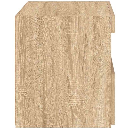 VidaXL Noćni ormarić s LED svjetlima boja hrasta sonome 50x40x45 cm Slike