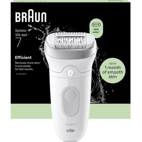 Braun Epilator Silk-&amp;eacute;pil 7 SE 7-011 brezžični bel, (5000535615) Slike