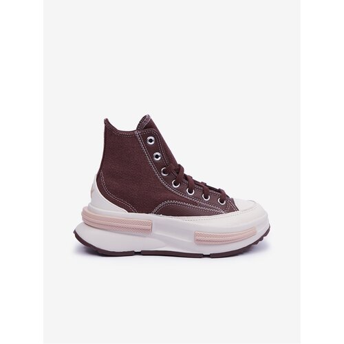 Converse Burgundy Womens Ankle Sneakers on the Run Star L Platform - Ladies Slike